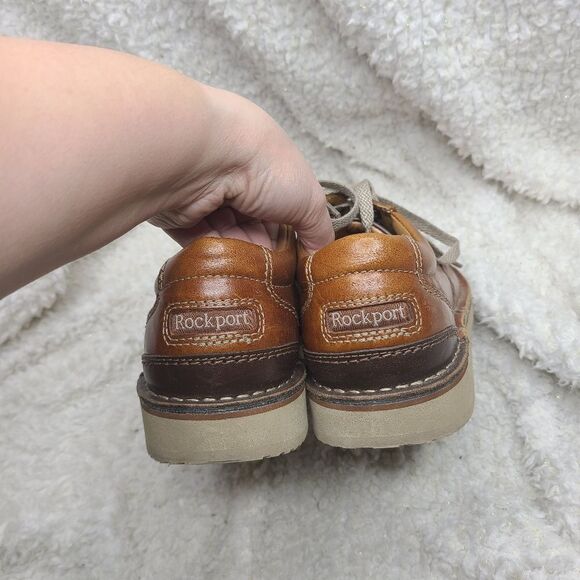 Rockport Men's Brown Leather Tru Tech‎ Leather Oxfords Size 7.5 - Picture 2 of 8